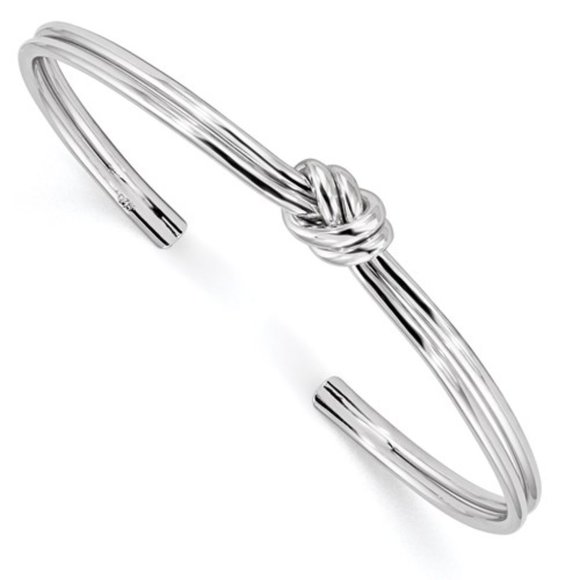 Knot Cuff Bangle Sterling Silver